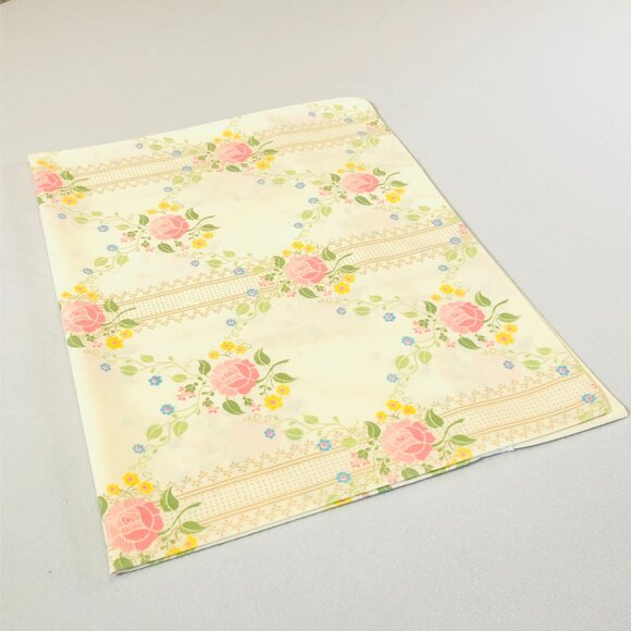 Vintage 70s FIELDCREST USA Smithsonian Single Pillowcase: Pink Roses, Lace Trim - Picture 7 of 9